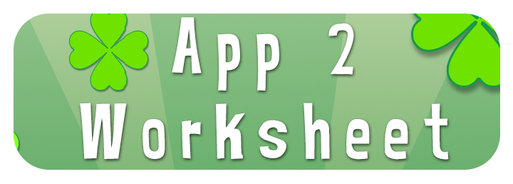 app 2 worksheet