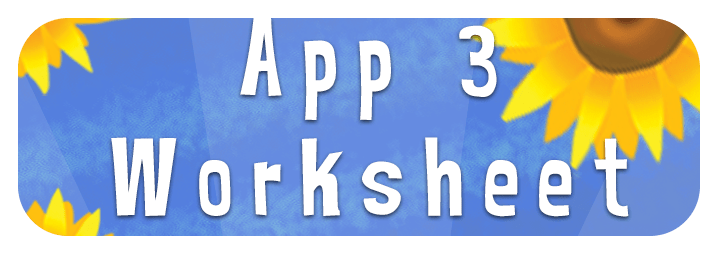 app 3 worksheet